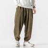 Men S Corduroy Casual Pants Chinese Style Loose Fit