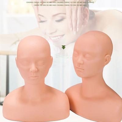 Soft Silicone Massage Training Mannequin Head Manikin Shoulder Massage  for Salon SPA Beauty Makeup