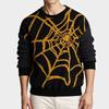 Herren S Vintage Spinnennetzmuster Gestrickter Pullover