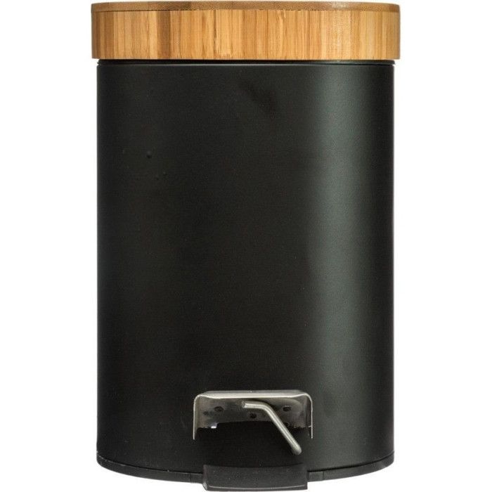 Poubelle à Pédale "Natureo" 3 litres Blanc Atmosphéra - Noir