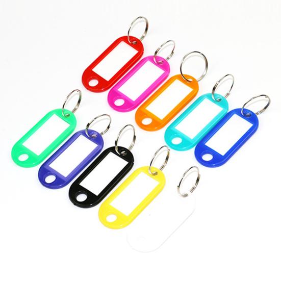 20Pcs Removable Key Tags with Window PP Prevent Missing Key Identifiers Bag Accessories