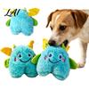 Stress Relief Toys for Pets Plush Dog Chew Toy Interactive Squeaky Stuffed Animal Cute Cartoon Durable Fabric Animal Design Puppy Teething