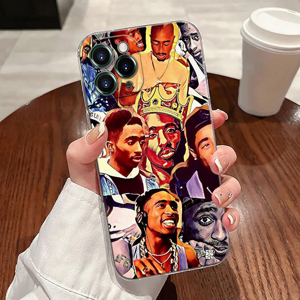 2 Pac Tupac Tupad Jada Rapper Case For Apple iPhone 17 16 15 14 13 12 11 Pro Max Plus 16E 17Air 17Pro Phone Cover Silicone Funda