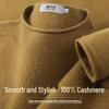 Women's 100% Cashmere High-Neck Long-Sleeve Sweater