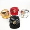Girls Boys Dollar Badge Baseball Caps Fish Pattern PU Breathable Hat