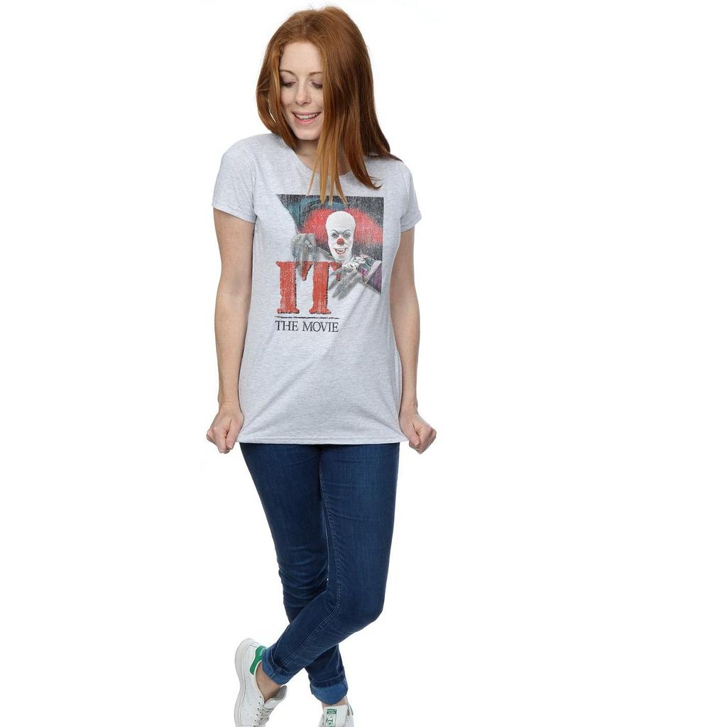 It (1990) Womens/Ladies Distressed Poster Cotton T-Shirt