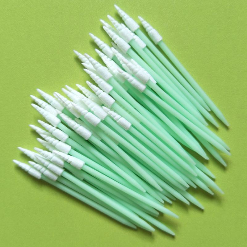 100Pcs/Pack Small Pointed Tips Cloth Head Cleaning Swab Lint Dust Free Sticks For Pcb Board Electronics Small Area Camera Optica