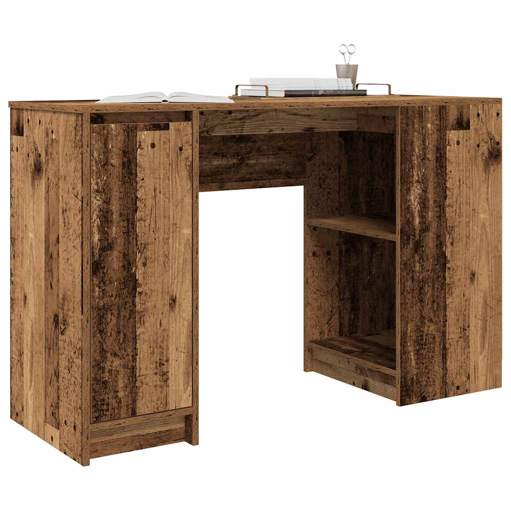 Desk with Rustic Wood Effect 120 x 42 x 76 cm Engineered Wood