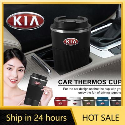 2026 Pegatina Caliente para Coche Termo de Acero Inoxidable para Café Taza Térmica Accesorios para Coche Para KIA Rio Ceed Sportage Cerato Soul Sor