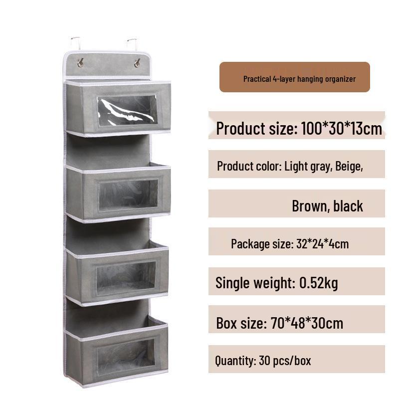 

Large Capacity Wall-Mounted Hanging Storage Bag for Bedroom