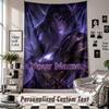 Custom Tapestry Wall Hanging, World of Warcraft Personalized Name Text Home Wall Decor