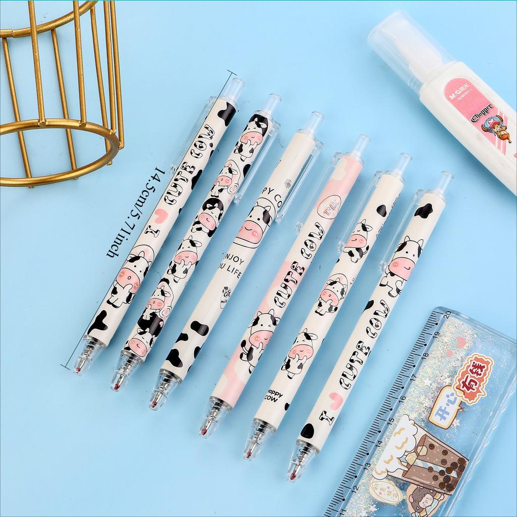 1 Pc Little Cow Pen Fluent Writing Suitable for Office Work, Brushing Questions, Signing Writing, Diaries, Notes, Student Classroom Prizes, Friend P