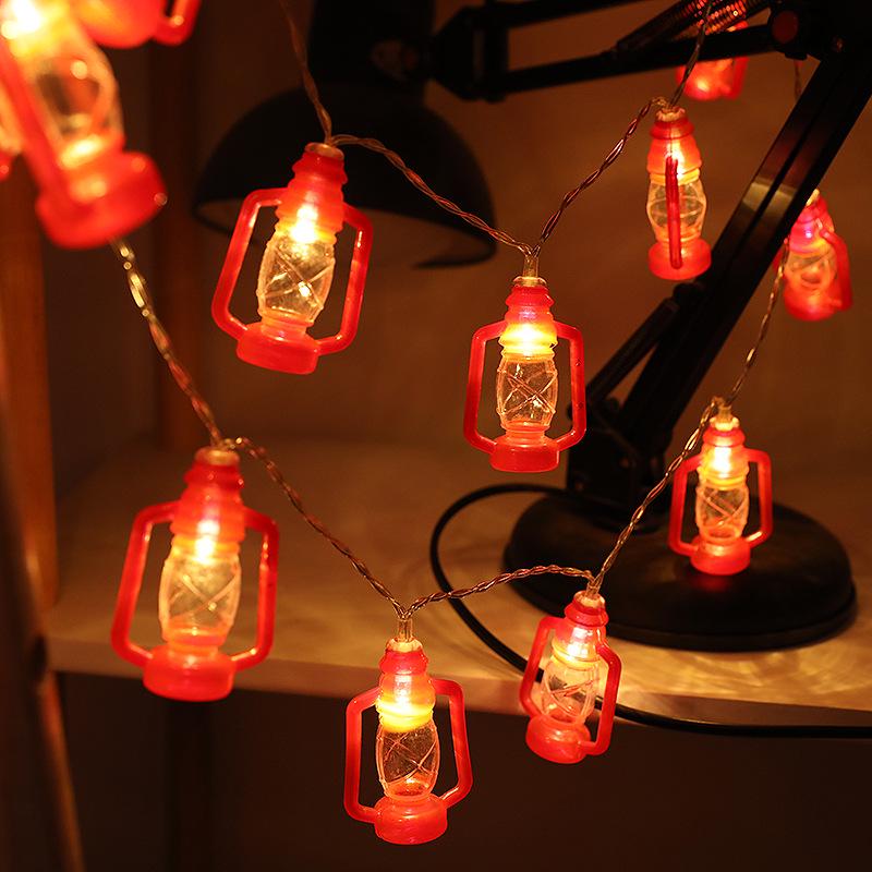 Festive LED Retro Lantern String Lights for Halloween and Spring Lantern Festival Décor