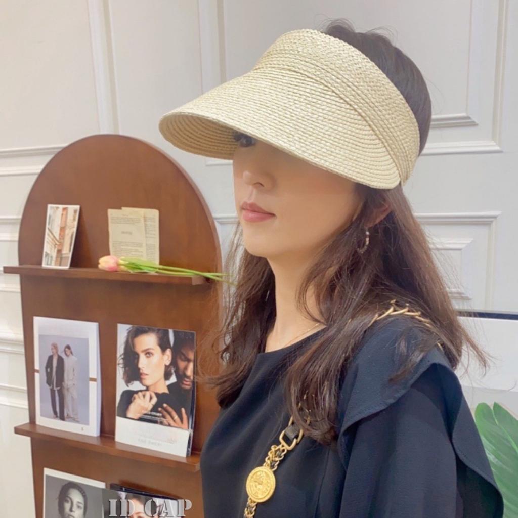 Sun Protection Hat Summer Large Brim Empty Roof Sun Hat Lafite Grass Versatile Casual Topless Beach Sun Straw Hat Women