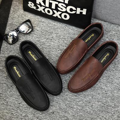 2024 Men Casual Shoes Men's Loafers Comfortable Flat Casual Shoes Men Breathable Moccasins Slip-On Soft Leather Driving Shoes