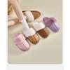 Smile Pop Winter Fur Cotton Slippers For Women Soft Comfort Fuzzy Bedroom Slides Faux Fur Warm Plush Shoes Fluffy House Slippers