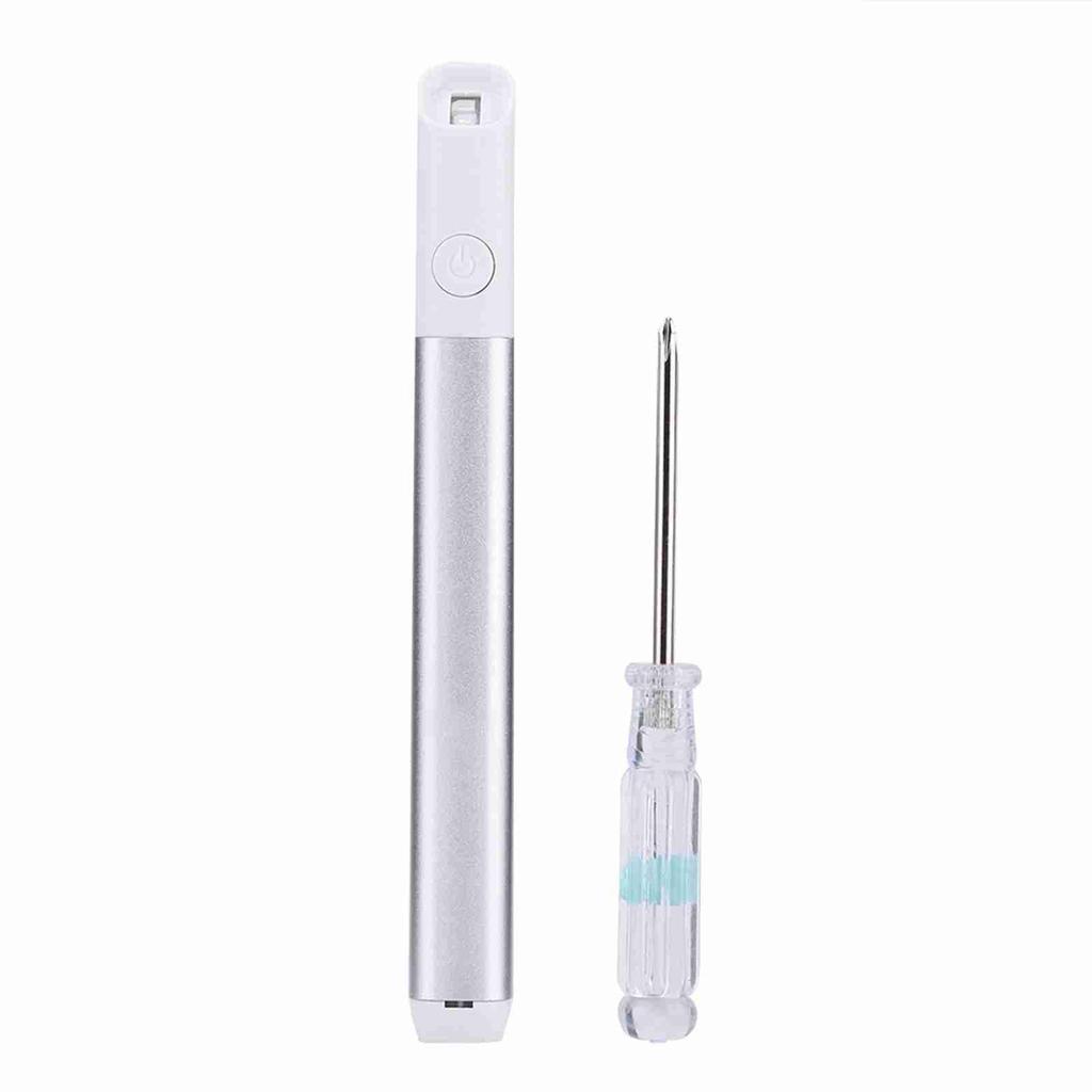 Electric Acne Removal Pen Red Blue Light LED Acne Mark Repair Device Facial Care Silver Grey
