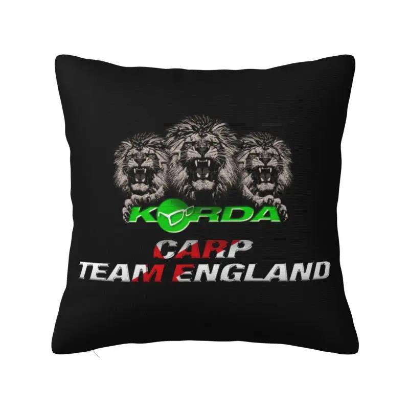 Korda Fishing Print Nordic Pillow Cover Bedroom Decoration Fish Carp Fisherman Gift Cushion