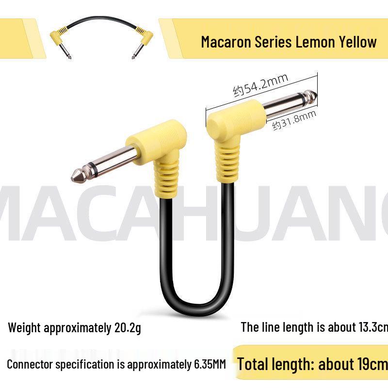 19cm Noise Reduction Effects Pedal Patch Cable - Short Musical Instrument Accessory for Single Pedal Connection