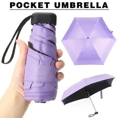 Anti UV Süper Mini Cep Kompakt Güneş Şemsiyesi Katlanır Yağmur Rüzgar Geçirmez Seyahat mini şemsiye