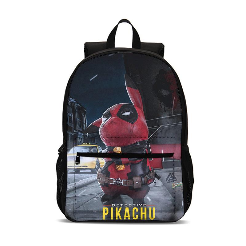 2026 New Pokemon Pikachu Kids Backpack, Creative Primary School Student Bookbag, Lightweight Anti-Lordosis Backpack for Children