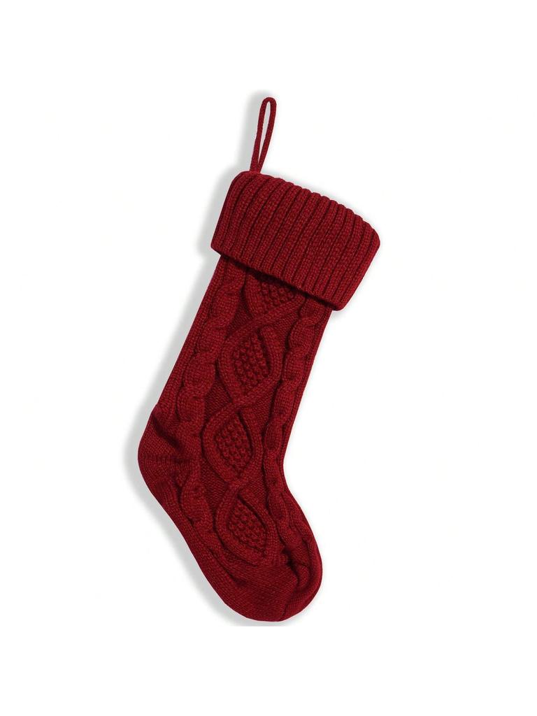 4 Pack Christmas Stockings 18 Inches Cable Knitted Stocking Gifts Decoration for Family Holiday Xmas Party Decor