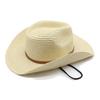 Men'S Western Cowboy Hat Women'S Tide Beach Hat Sunscreen Big Edge Hat Summer 9Cm Brim Shade Straw Hat