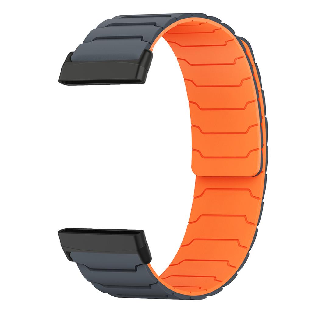 Magnetic loop strap for Fitbit watch versa 4/3 two color silicone band for versa 2/1 sport Bracelet replacement Wristband