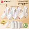 FitonTon 5-Pack Pure Cotton Mid-Waist Briefs for Teen Girls