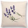 Lovely Birds Flowers Plants Sofa Pillow Case Hummingbird Rose Raspberries Lemon Dill Clove Almonds Cushion Cover