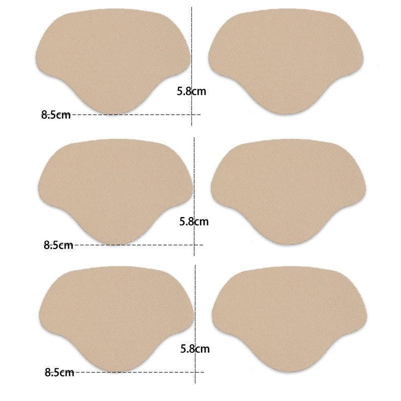 

Спортивне взуття Ремонт Наклейки Замшевий Захисник Каблука Протизношувальні Ремонтні Отвори Самоклеючі Нашивки Устілки Pad Догляд За Ногами Вставка 6pcs бежевий