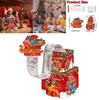 Santa Claus Gift Container With Red Paper Material For Christmas Celebration Gifts