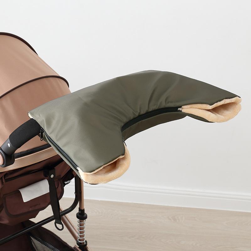 Stroller Winter Gloves Baby Carriage Accessories Pushchair Fleece Lined Windproof Rainproof Cold Protection for Parents