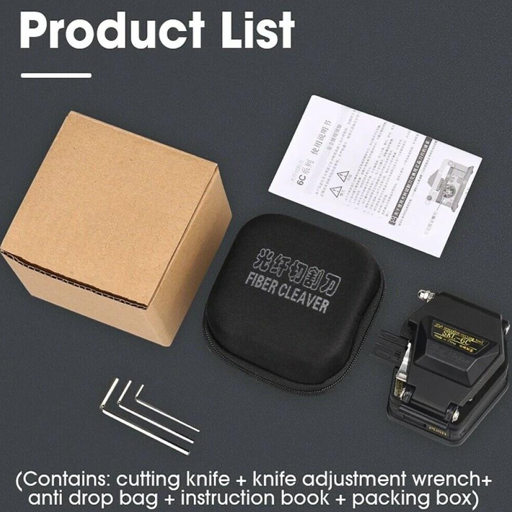 Fiber Cleaver SKL-6C Cable Cutting FTTH Fiber Optic Tools Cutter