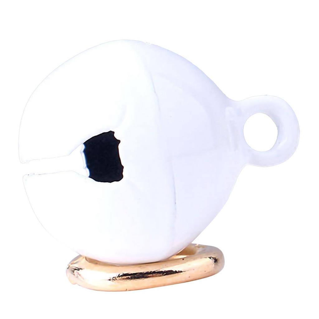 Haustierhalsband Glocke Eisen Haustier Runde Einteilige Glocke Halsband Anhänger Zubehör mit Schlüsselanhänger für Katzen und Hunde