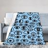 Eye Pattern Plush Blanket Children  Flannel Throw Blanket For Couch Bed Warm ized Quality Bedspread Birthday Present