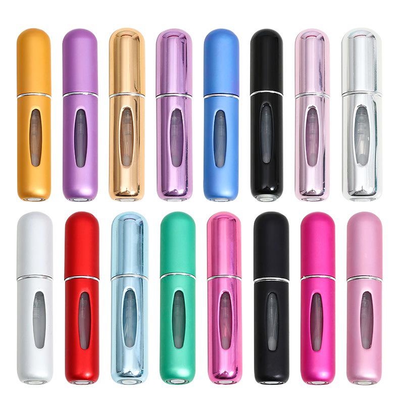 5/8ml Push-Type Aluminum Refillable Perfume Spray Bottle