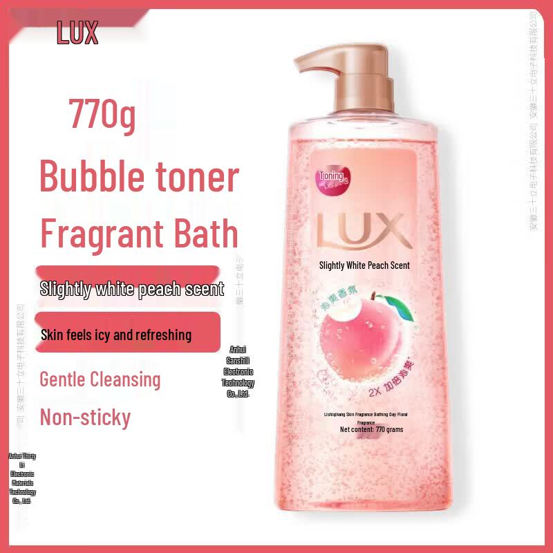 Lux White Peach Scented Bubble Shower Gel