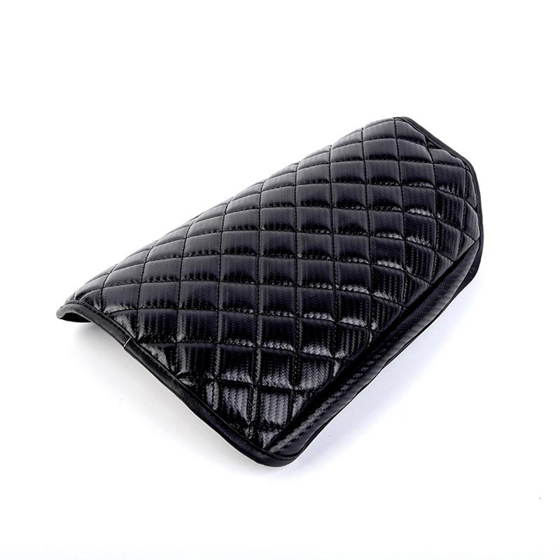 Authentic -2025 For Jeep Grand Cherokee Center Console Armrest Cushion Cover Protector Carbon Fiber Pattern