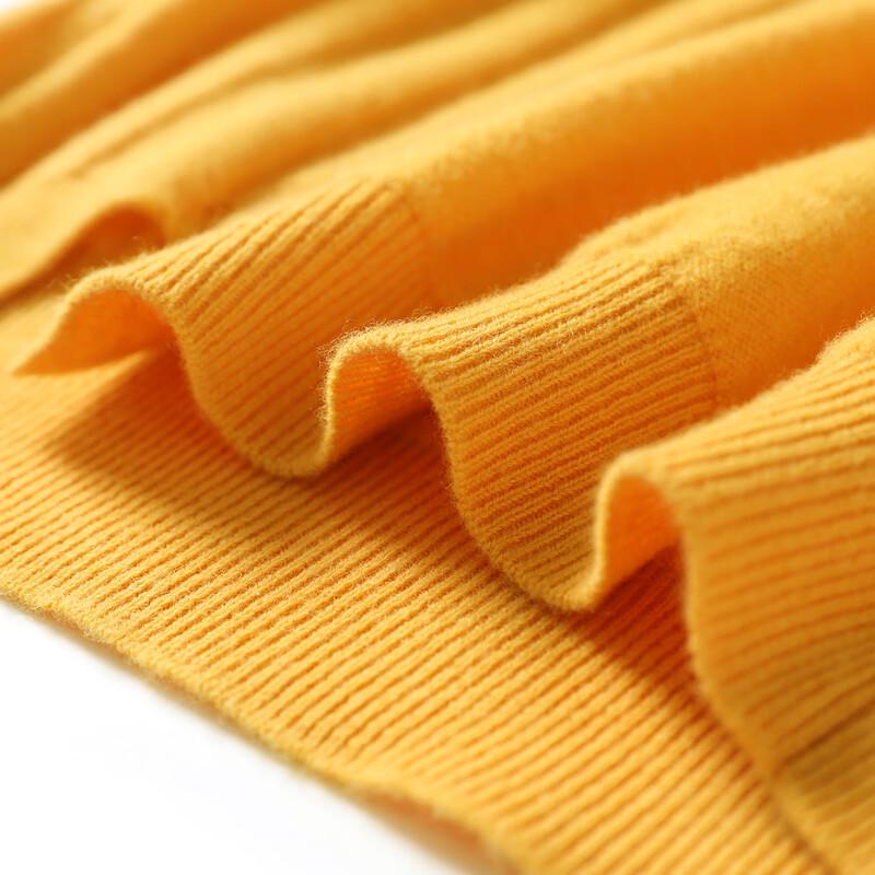 Women's Pure Wool Ribbed Half-Turtleneck Sweater
