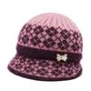 Winter Mother's Hat for The Elderly Thickened Warm Basin Hat  Middle Aged and Elderly Grandmother's Knitted Cotton Hat  Old Lady's Woolen Hat