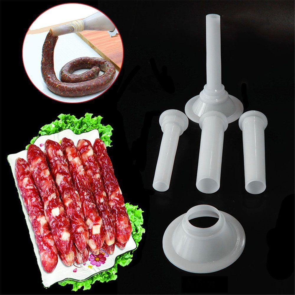 Filling Parts Plastic Spare Handmade Nozzle Set Meat Funnel Sausage Grinder Tube for Sausage Maker