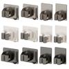 2Pcs Rust-Proof Wall Mounted Broom Stand Space Saving Mop Storage Clamp Mop Clip Rack  Household