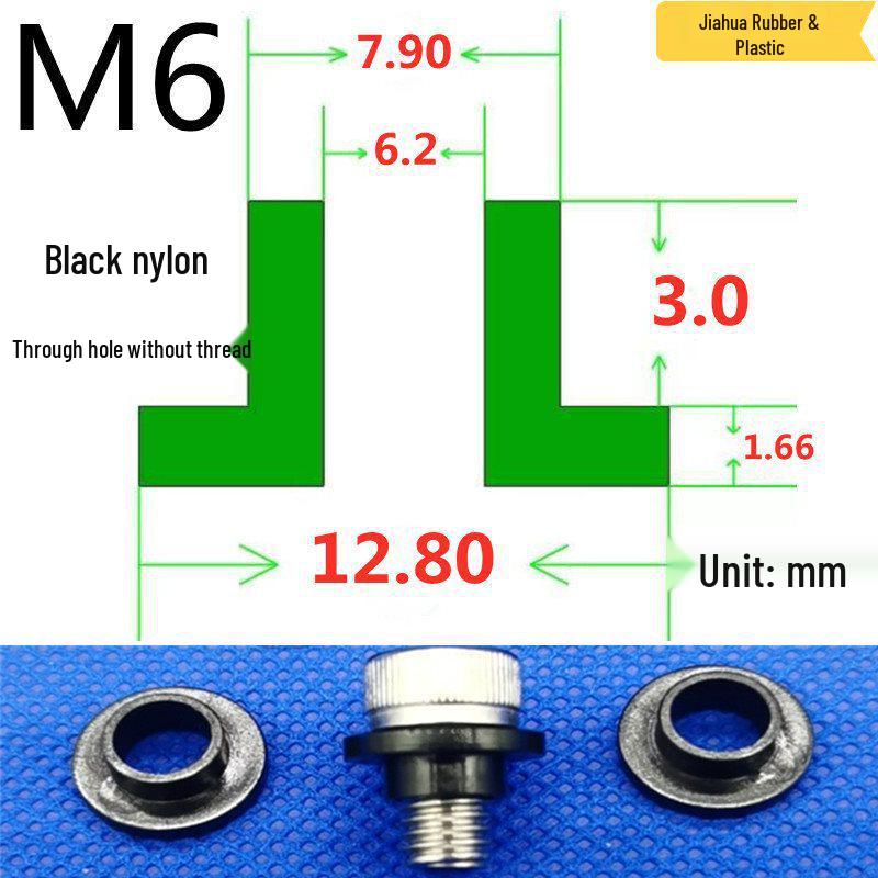 T-förmige Nylon-Dichtungsscheibe M3-M35 Gewinde Isolierabstandshalter