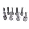 9-Piece Metric Rubber Strip Sleeves with 5-13mm Hex Electric Wrench for Non-Magnetic Air Screwdriver