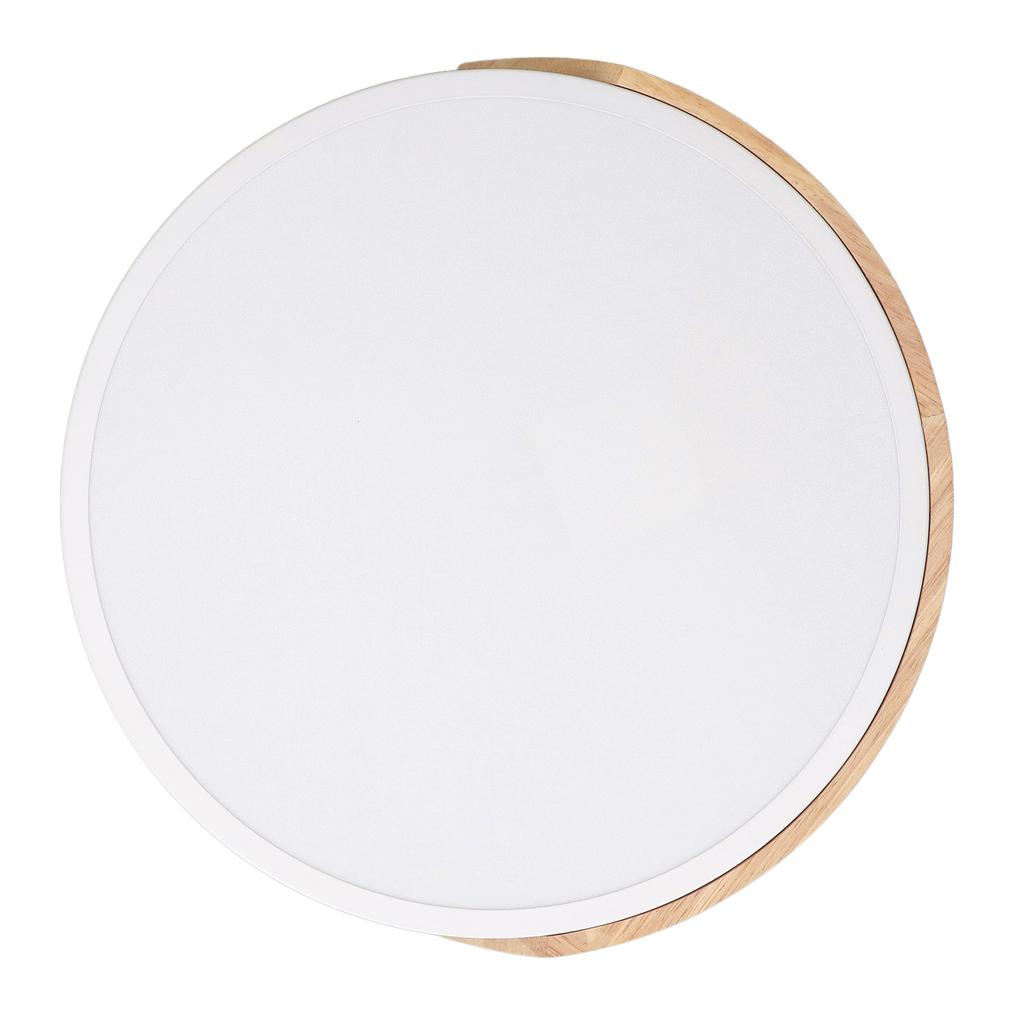 LED Flush Mount Ceiling Light 2000LM 3000K 4000K 6000K Dimmable Round Wood LED Ceiling Light with Remote 110 265V