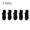 5 Pairs of Boat Socks Men's 3A Antibacterial Thin Socks Men's Summer Mesh Breathable Thin Shallow Mouth Anti-odour Invisible Socks