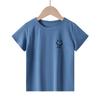 Children's Short Sleeve Ice Silk T-shirt with Smiley Face Design - Breathable Mesh for Boys & Girls, Perfect Summer Base Layer
