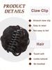 Chignon Synthétique Pince Griffe Marron Noir 6 pouces Clip Sur Cheveux Ondulé Bouclé Chignon Queue de Cheval Extension Perruque Pour Femmes