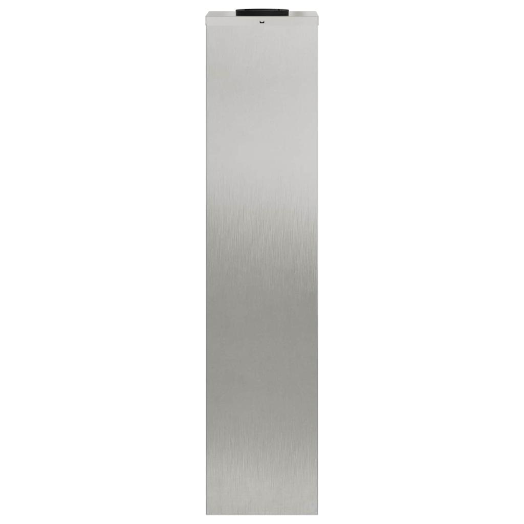 Solar LED Path Light 2 Pcs Silver Stainless Steel